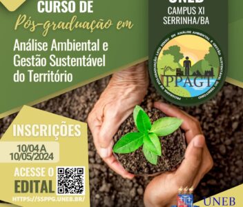 Inscrição para Curso de Pós-graduação em Análise Ambiental e Gestão Sustentável do Território